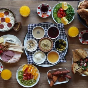 صبحانه اسپشیال (ترکی) | Türk Kahvaltı Tepsisi (Üç kişilik)